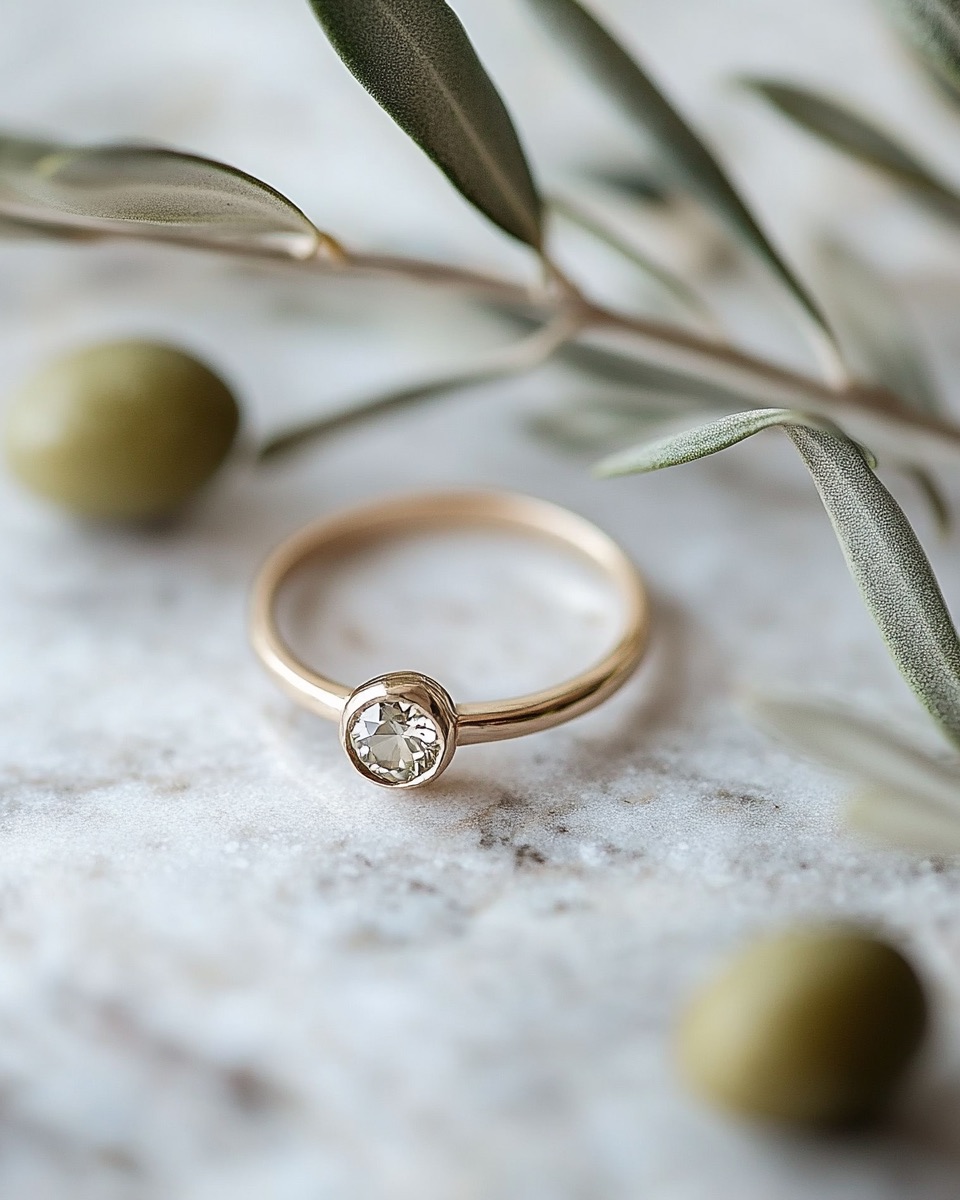 Anillo Color Oro Amarillo, Piedra central con color, Oro amarillo 18k