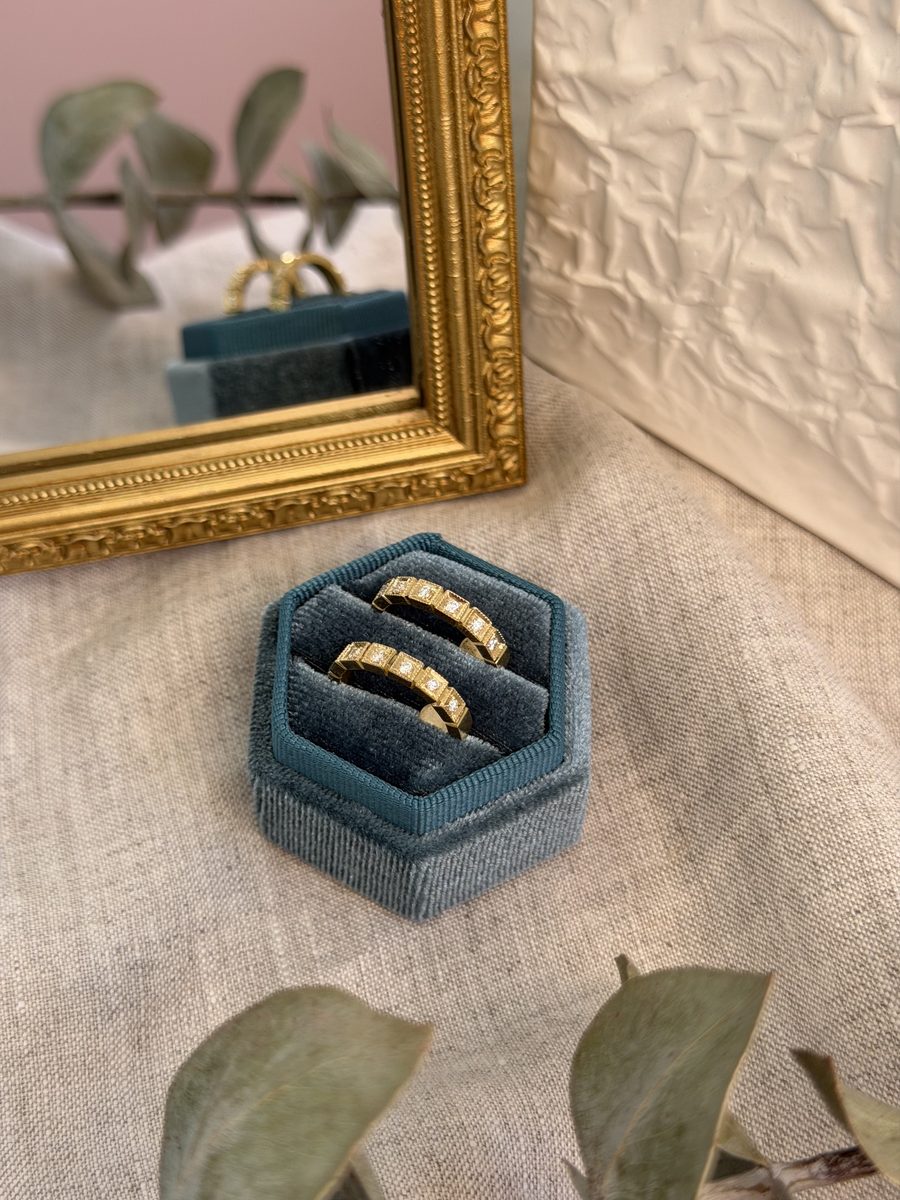 Navette Pavé, Diamantes, Filigrana Platino