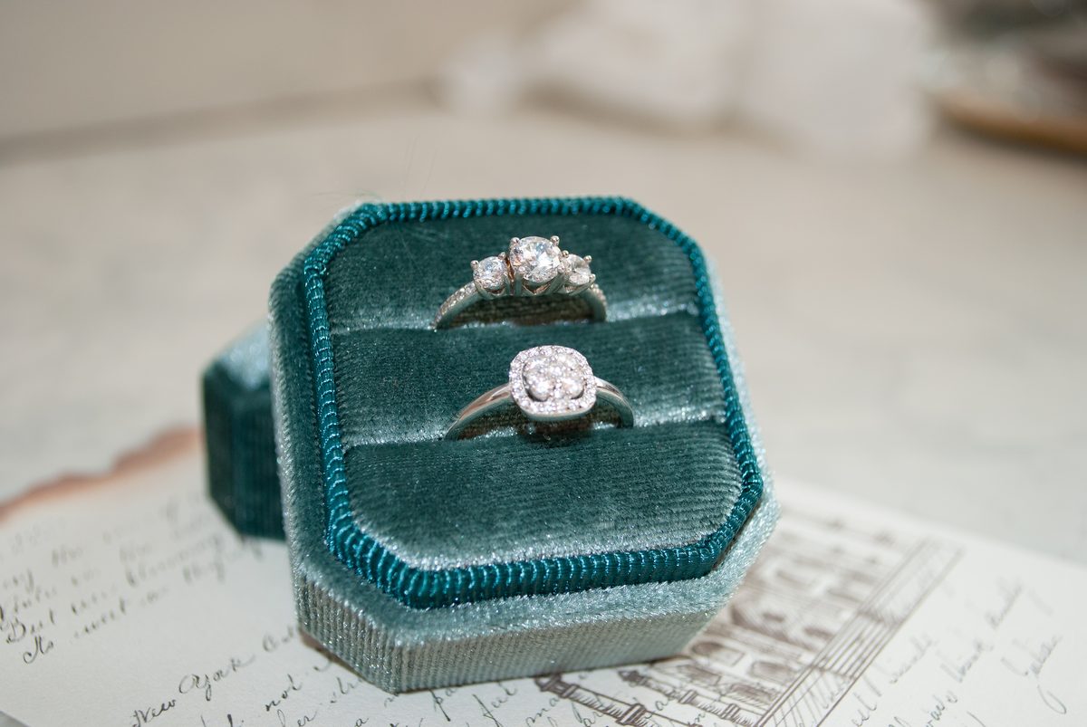 Solitario Pavé Menta, Diamante, Caja Terciopelo