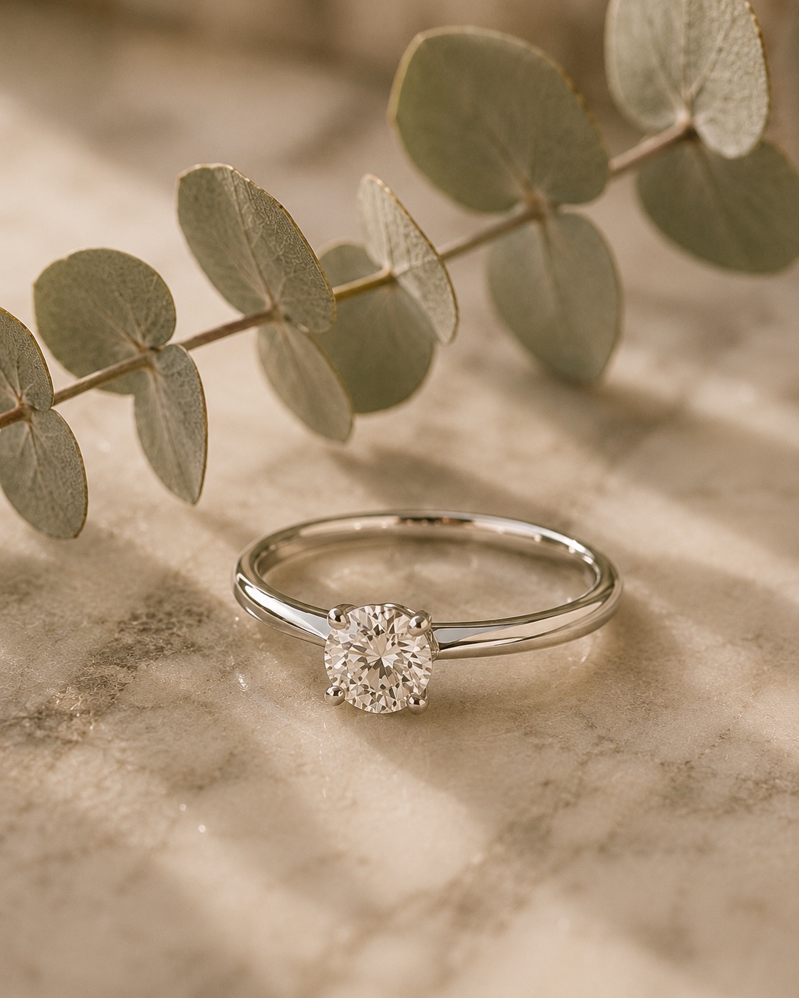 Solitario Halo Cushion Platino, Diamante cushion, Halo sutil, Platino
